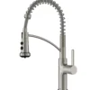 Karran Scottsdale 1.8 GPM Single Lever Lead-free Brass ADA Kitchen Faucet, Pull-Down, Spot Free Stainless Steel, KKF740SFSS