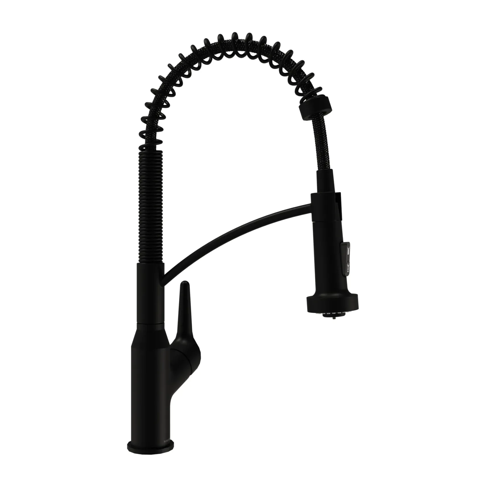 Karran Scottsdale Single Lever Handle Lead-free Brass ADA Kitchen Faucet, Pull Down, Matte Black, KKF210MB