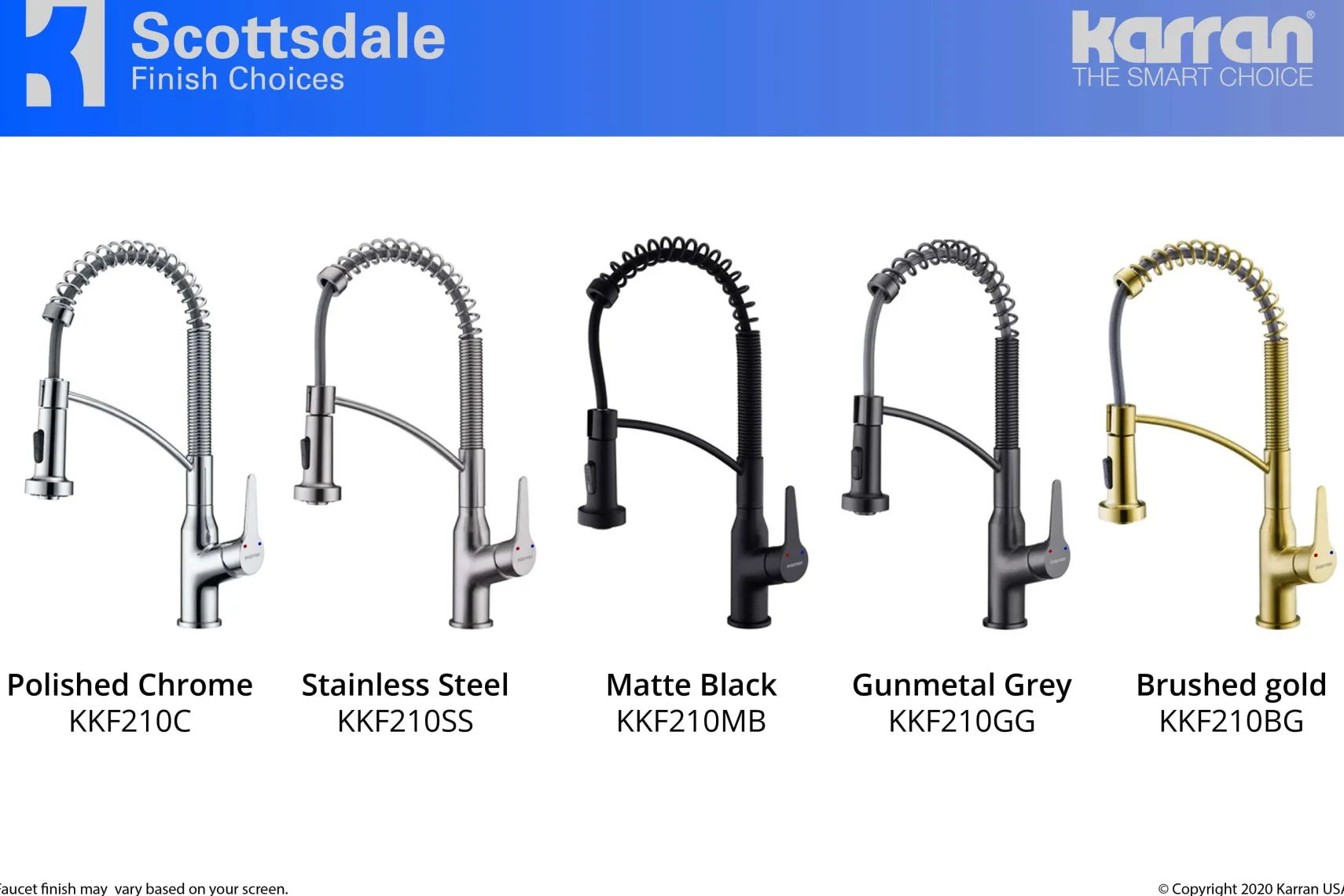 Karran Scottsdale Single Lever Handle Lead-free Brass ADA Kitchen Faucet, Pull Down, Brushed Gold, KKF210BG