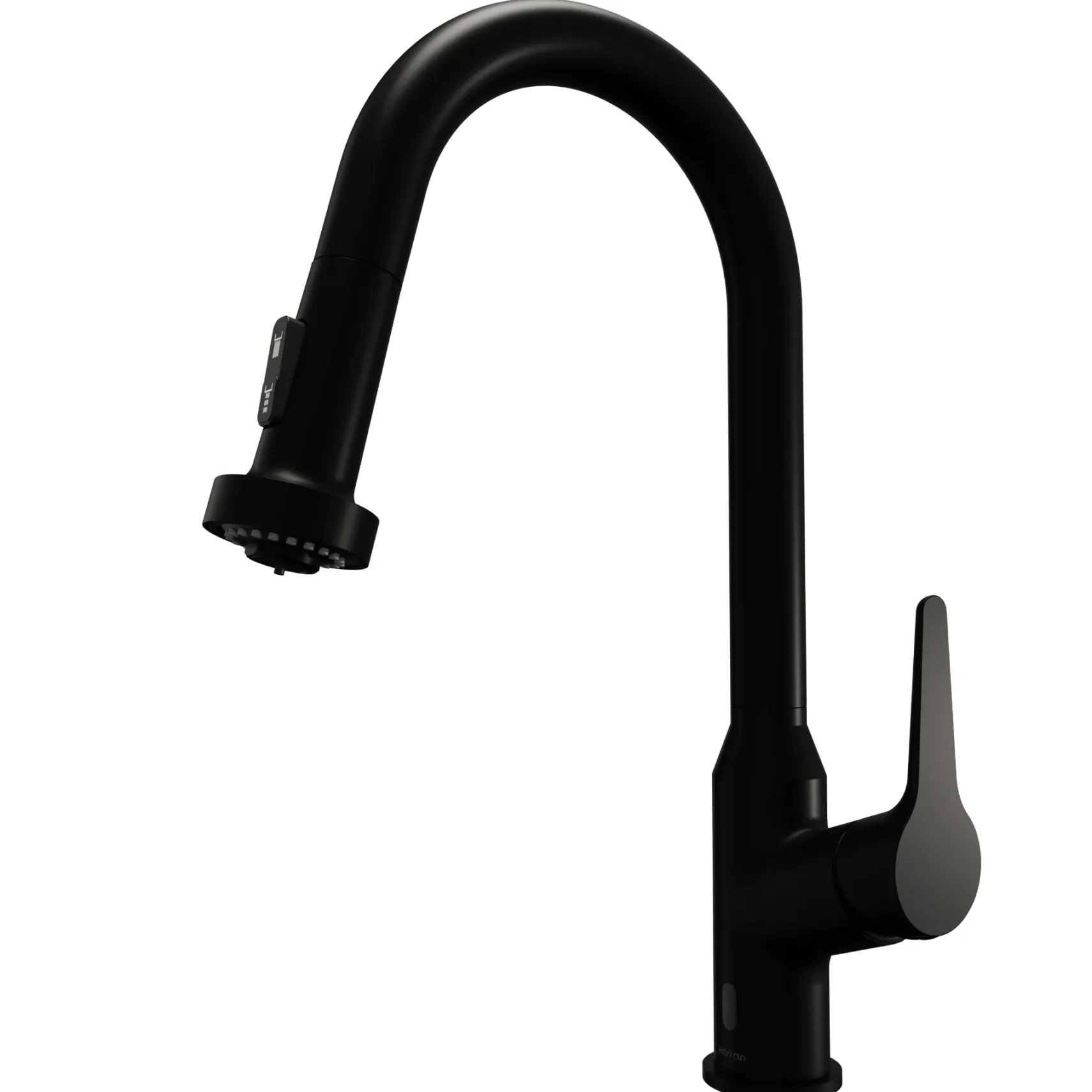 Karran Scottsdale Touchless Pull-Down Kitchen Faucet, Matte Black, Brass, KKF255MB