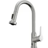 Karran Scottsdale Touchless Pull-Down Kitchen Faucet, Spot Free Stainless Steel, Brass, KKF255SFSS