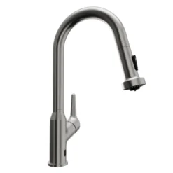 Karran Scottsdale Touchless Pull-Down Kitchen Faucet, Spot Free Stainless Steel, Brass, KKF255SFSS