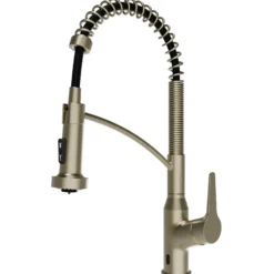 Karran Scottsdale Touchless Pull-Down Kitchen Faucet, Spot-Free Champagne Bronze, Brass, KKF215SFCB