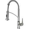 Karran Scottsdale Touchless Pull-Down Kitchen Faucet, Spot Free Stainless Steel, Brass, KKF215SFSS