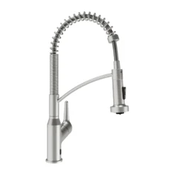Karran Scottsdale Touchless Pull-Down Kitchen Faucet, Spot Free Stainless Steel, Brass, KKF215SFSS