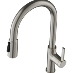 Karran Stalbridge 1.8 GPM Single Lever Lead-free Brass ADA Kitchen Faucet, Pull-Down, Spot Free Stainless Steel, KKF720SFSS