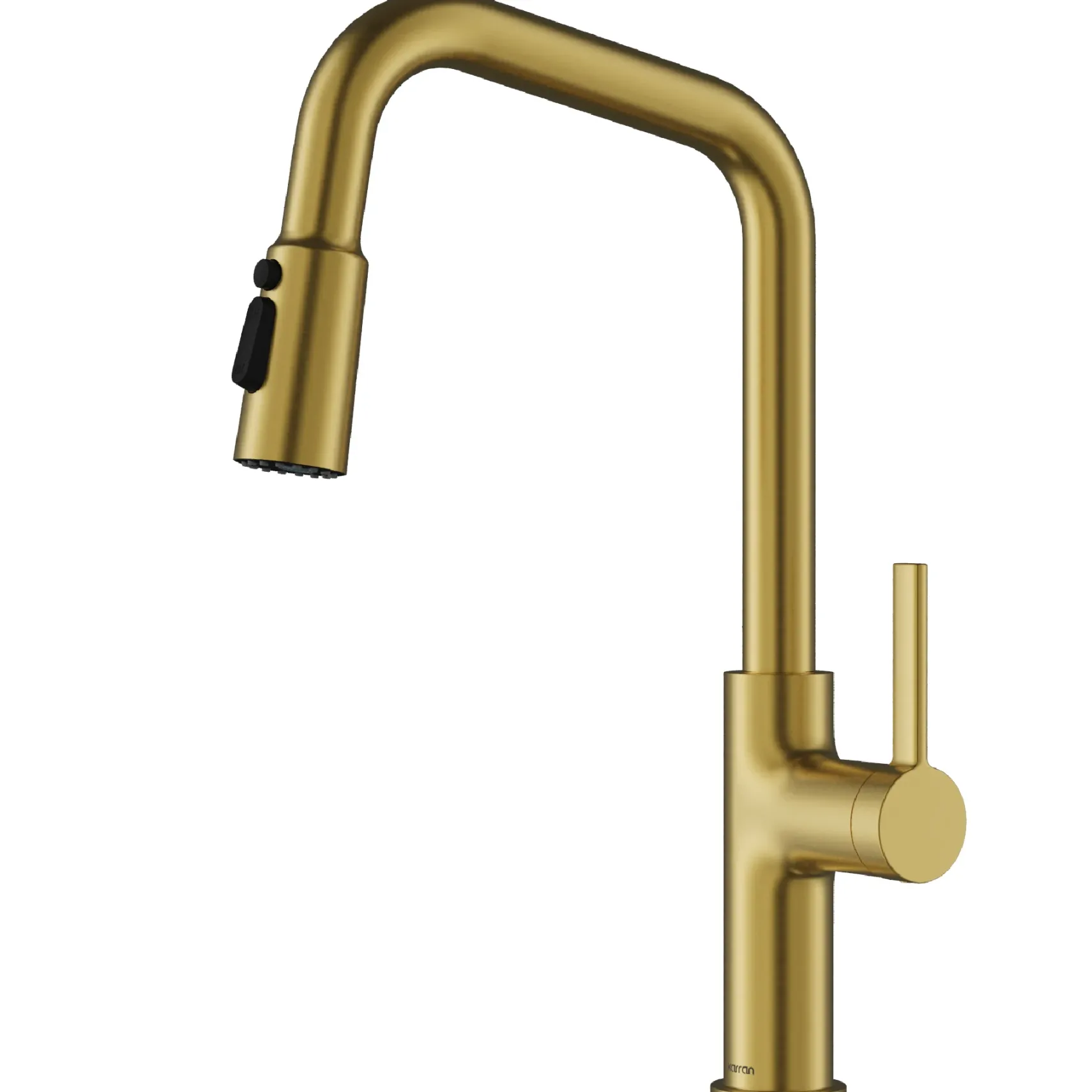 Karran Stalbridge 1.8 GPM Single Lever Lead-free Brass ADA Kitchen Faucet, Pull-Down, Spot-Free Brushed Gold, KKF710SFBG