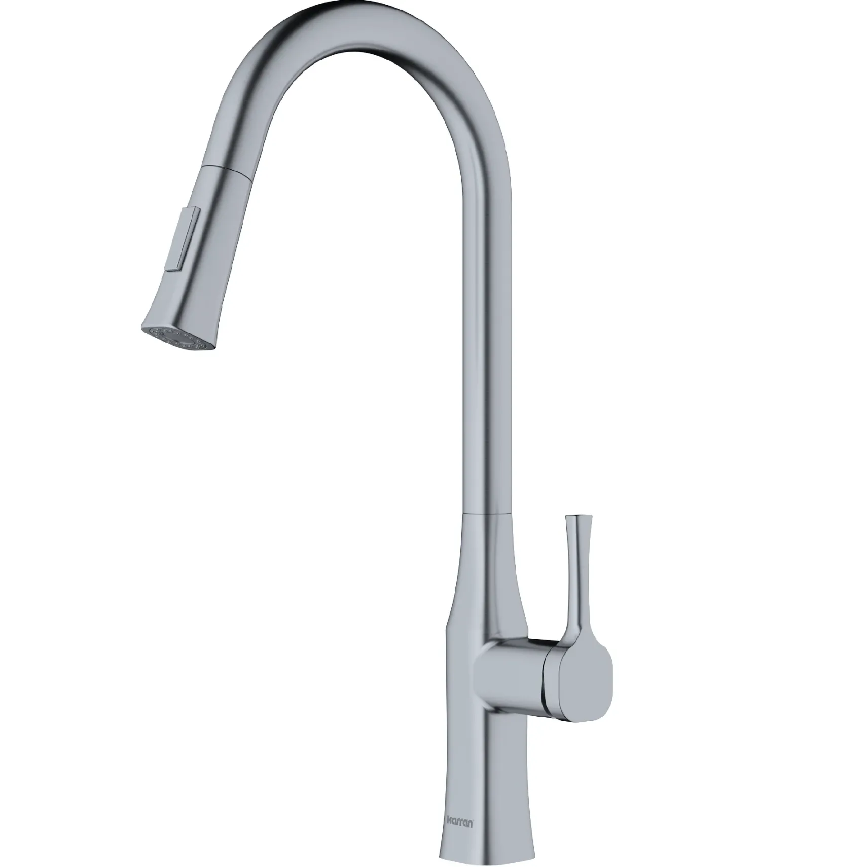 Karran Standerton 1.8 GPM Single Lever Handle Lead-free Brass ADA Kitchen Faucet, Pull-Down Kitchen, Stainless Steel, KKF140SS