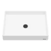 Karran Sternhagen 17.75" x 23.625" Rectangular Vessel Quartz Composite ADA Bathroom Sink, White, SQS500WH