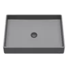 Karran Sternhagen 17.75" x 23.625" Rectangular Vessel Quartz Composite ADA Bathroom Sink, Grey, SQS500GR