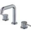Karran Tryst 1.2 GPM Double Lever Handle Lead-free Brass ADA Bathroom Faucet, Widespread, Stainless Steel, KBF464SS