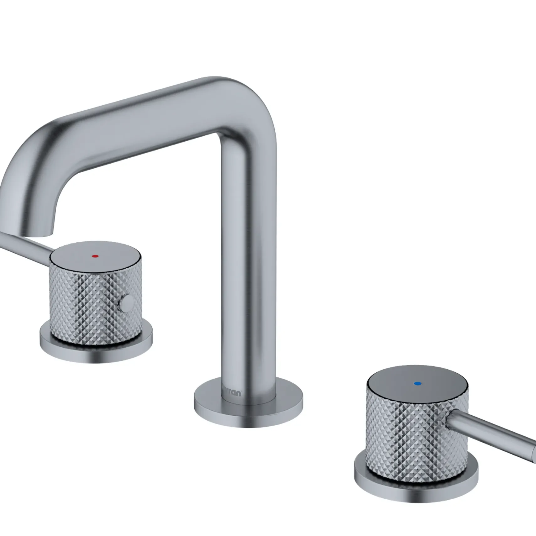 Karran Tryst 1.2 GPM Double Lever Handle Lead-free Brass ADA Bathroom Faucet, Widespread, Stainless Steel, KBF464SS