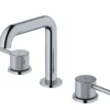 Karran Tryst 1.2 GPM Double Lever Handle Lead-free Brass ADA Bathroom Faucet, Widespread, Chrome, KBF464C