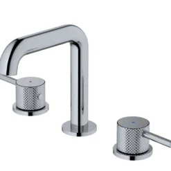 Karran Tryst 1.2 GPM Double Lever Handle Lead-free Brass ADA Bathroom Faucet, Widespread, Chrome, KBF464C