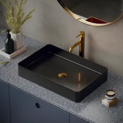 Karran Tryst 1.2 GPM Single Lever Handle Lead-free Brass ADA Bathroom Faucet, Vessel, Gold, KBF462G
