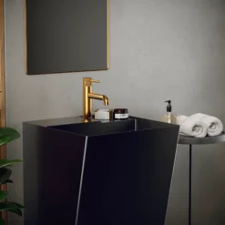 Karran Tryst 1.2 GPM Single Lever Handle Lead-free Brass ADA Bathroom Faucet, Basin, Gold, KBF460G