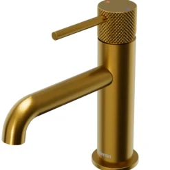 Karran Tryst 1.2 GPM Single Lever Handle Lead-free Brass ADA Bathroom Faucet, Basin, Gold, KBF460G