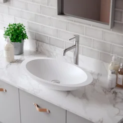Karran Tryst 1.2 GPM Single Lever Handle Lead-free Brass ADA Bathroom Faucet, Vessel, Chrome, KBF462C