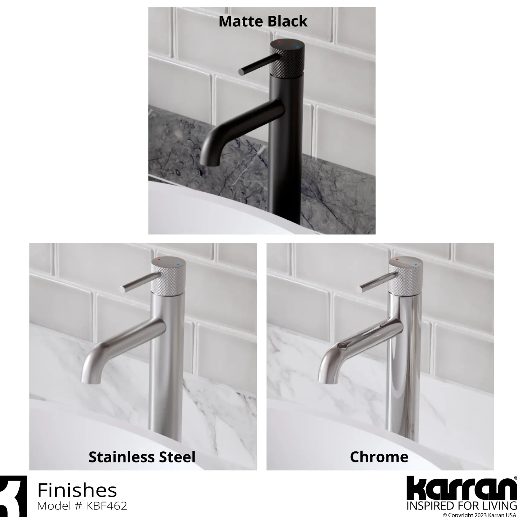 Karran Tryst 1.2 GPM Single Lever Handle Lead-free Brass ADA Bathroom Faucet, Vessel, Chrome, KBF462C
