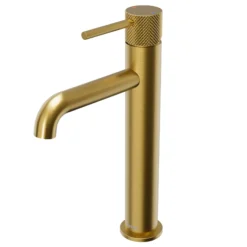 Karran Tryst 1.2 GPM Single Lever Handle Lead-free Brass ADA Bathroom Faucet, Vessel, Brushed Gold, KBF462BG