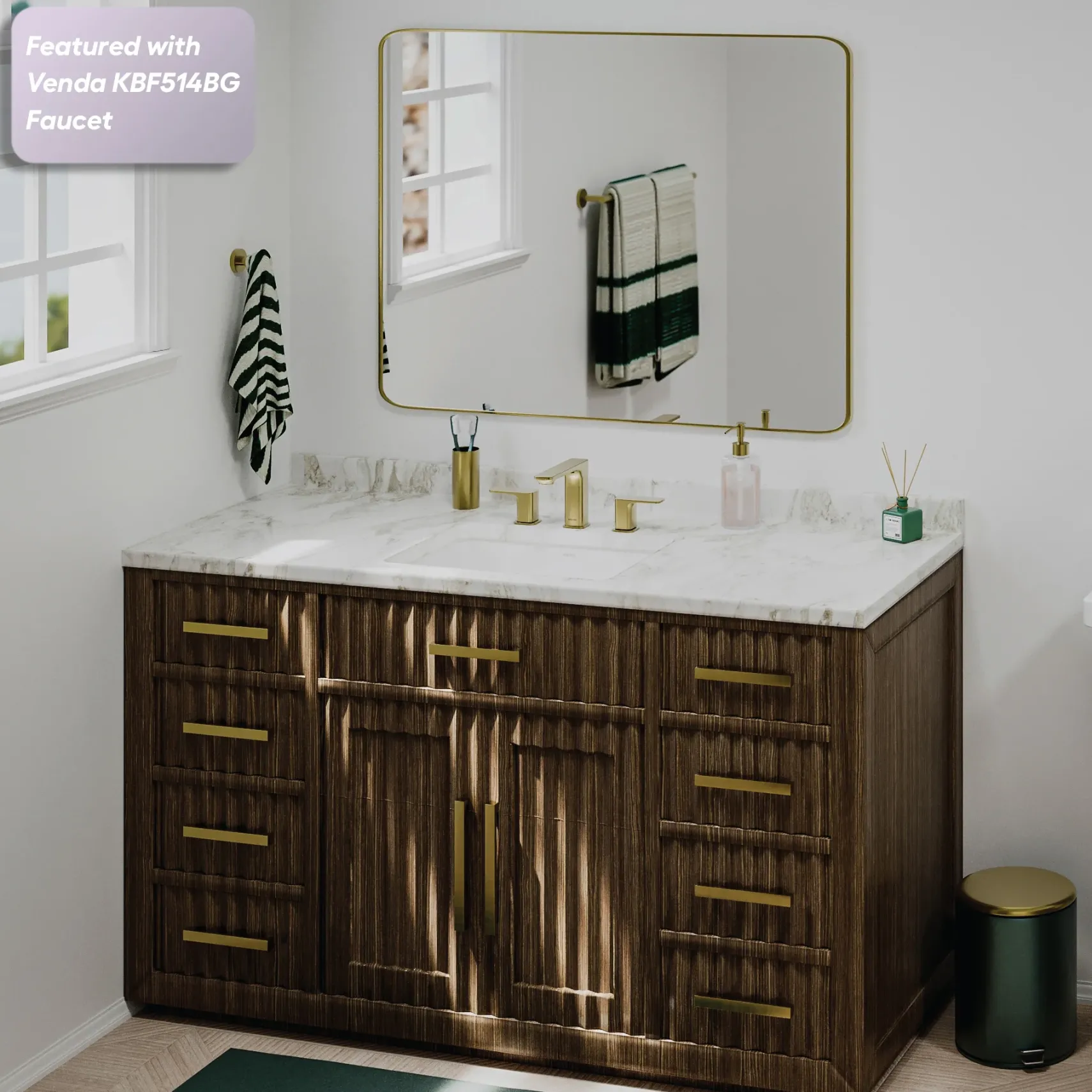 Karran Valera 15.375" x 20.5" Rectangular Undermount Vitreous China Bathroom Sink, White, VC-107-WH