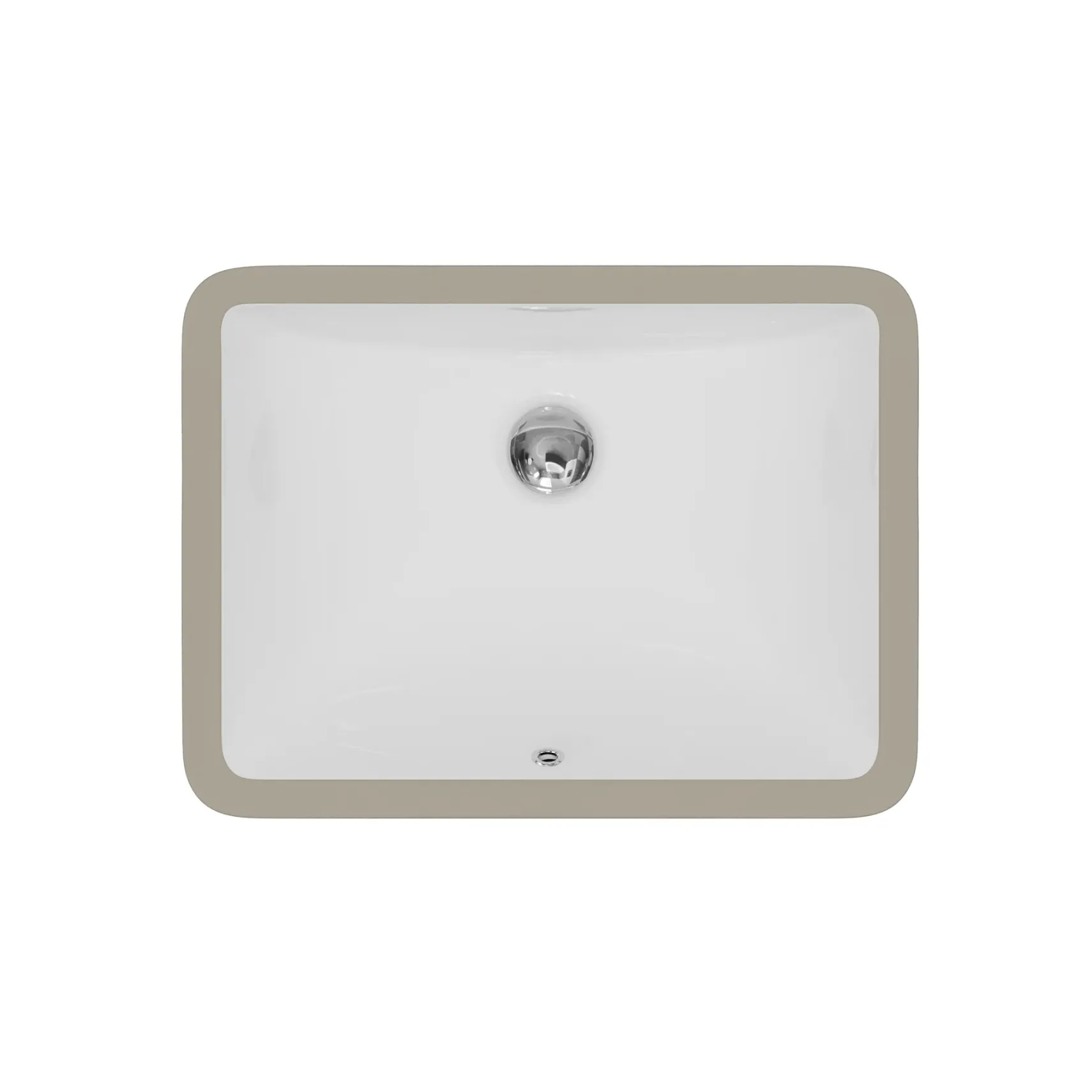 Karran Valera 15.375" x 20.5" Rectangular Undermount Vitreous China Bathroom Sink, White, VC-107-WH