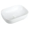 Karran Valera 18.25" x 13.125" x 4" Rectangular Vessel Vitreous China ADA Bathroom Sink, White, VC-512-WH