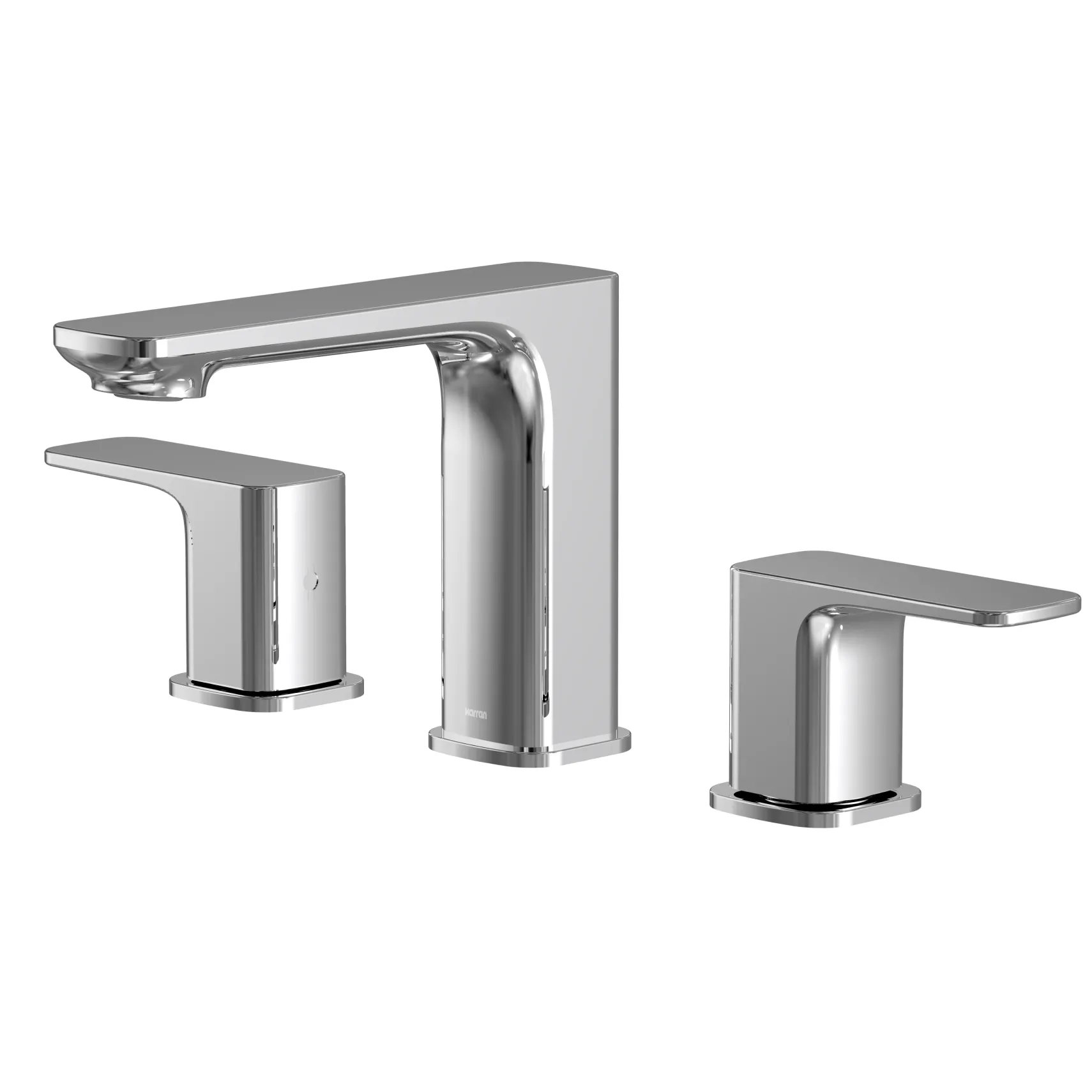 Karran Venda 1.2 GPM Double Lever Handle Lead-free Brass ADA Bathroom Faucet, Widespread, Chrome, KBF514C