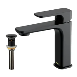 Karran Venda 1.2 GPM Single Lever Handle Lead-free Brass ADA Bathroom Faucet, Basin, Matte Black, KBF510MB