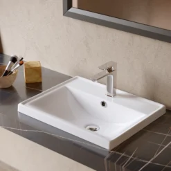 Karran Venda 1.2 GPM Single Lever Handle Lead-free Brass ADA Bathroom Faucet, Basin, Chrome, KBF510C