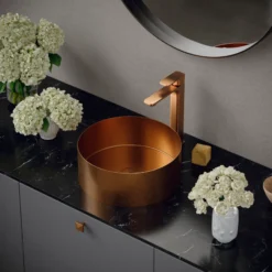 Karran Venda 1.2 GPM Single Lever Handle Lead-free Brass ADA Bathroom Faucet, Vessel, Brushed Copper, KBF512BC