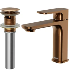 Karran Venda 1.2 GPM Single Lever Handle Lead-free Brass ADA Bathroom Faucet, Basin, Brushed Copper, KBF510BC