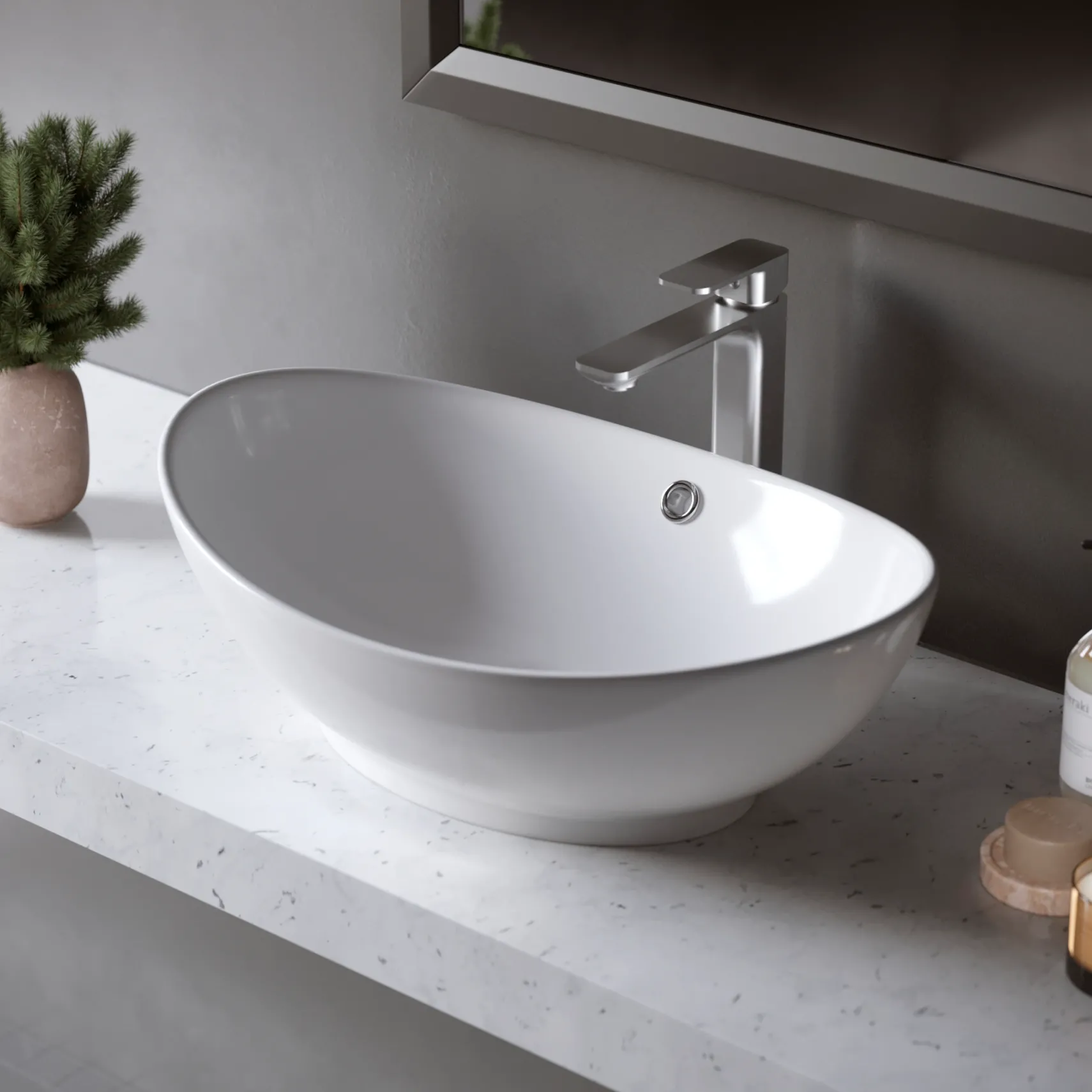 Karran Venda 1.2 GPM Single Lever Handle Lead-free Brass ADA Bathroom Faucet, Vessel, Stainless Steel, KBF512SS