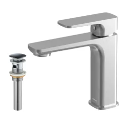 Karran Venda 1.2 GPM Single Lever Handle Lead-free Brass ADA Bathroom Faucet, Basin, Stainless Steel, KBF510SS