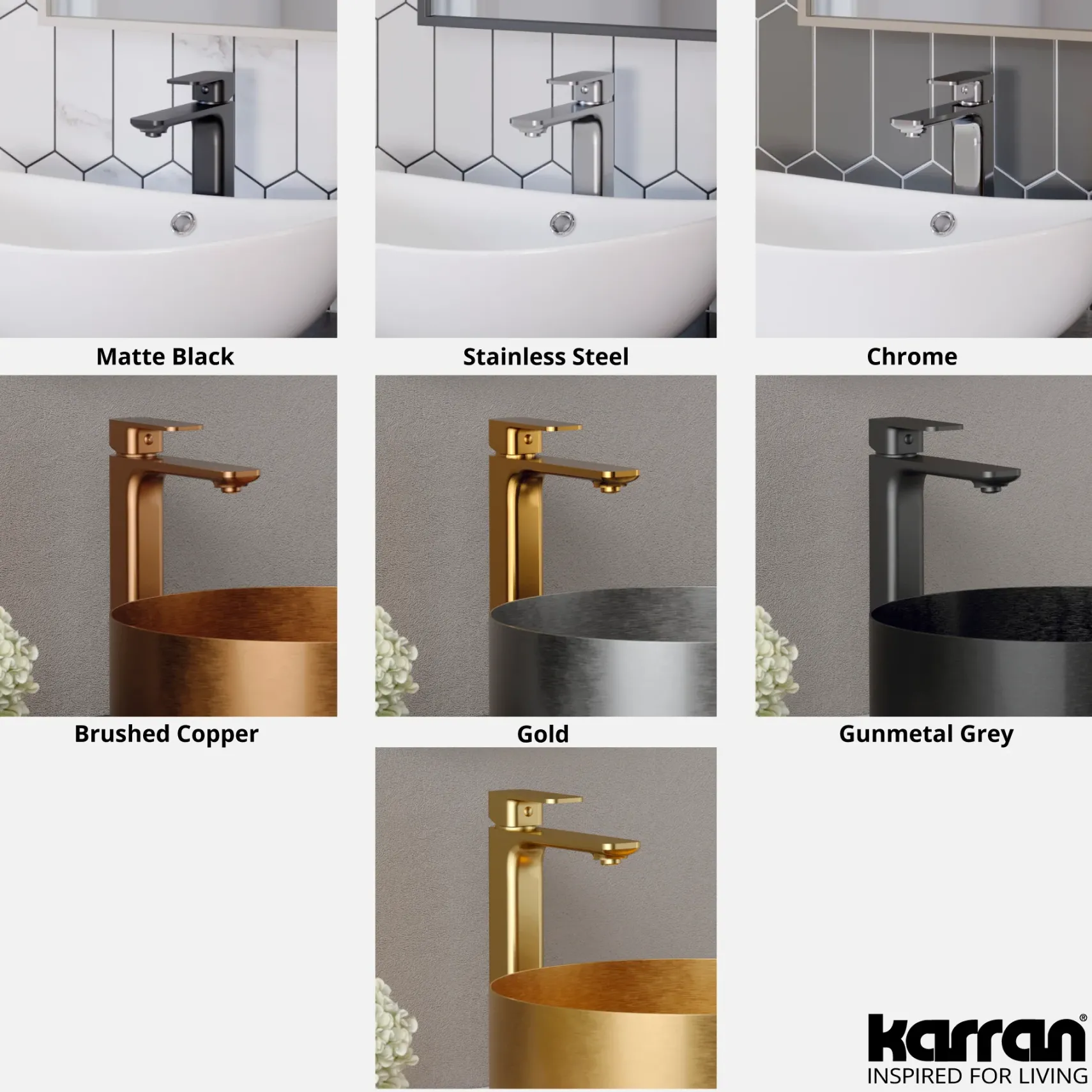 Karran Venda 1.2 GPM Single Lever Handle Lead-free Brass ADA Bathroom Faucet, Vessel, Gunmetal Grey, KBF512GG