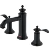 Karran Vineyard 1.2 GPM Double Lever Handle Lead-free Brass ADA Bathroom Faucet, Widespread, Oil Rubbed Bronze, KBF474ORB