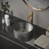 Karran Vineyard 1.2 GPM Single Lever Handle Lead-free Brass ADA Bathroom Faucet, Vessel, Gold, KBF472G