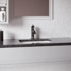 Karran Vineyard 1.2 GPM Single Lever Handle Lead-free Brass ADA Bathroom Faucet, Basin, Oil Rubbed Bronze, KBF470ORB