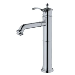 Karran Vineyard 1.2 GPM Single Lever Handle Lead-free Brass ADA Bathroom Faucet, Vessel, Chrome, KBF472C