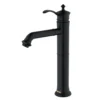 Karran Vineyard 1.2 GPM Single Lever Handle Lead-free Brass ADA Bathroom Faucet, Vessel, Matte Black, KBF472MB