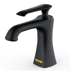 Karran Woodburn 1.2 GPM Single Lever Handle Lead-free Brass ADA Bathroom Faucet, Basin, Matte Black, KBF410MB