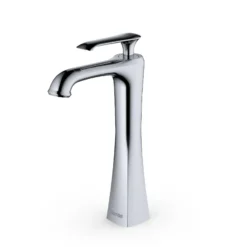 Karran Woodburn 1.2 GPM Single Lever Handle Lead-free Brass ADA Bathroom Faucet, Vessel, Chrome, KBF412C