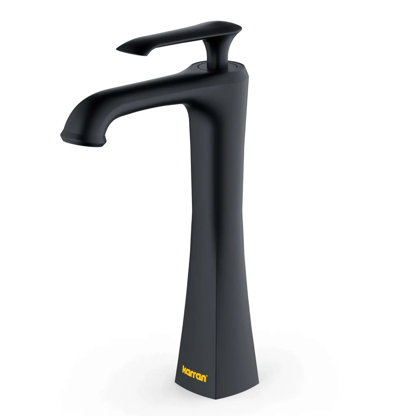 Karran Woodburn 1.2 GPM Single Lever Handle Lead-free Brass ADA Bathroom Faucet, Vessel, Matte Black, KBF412MB