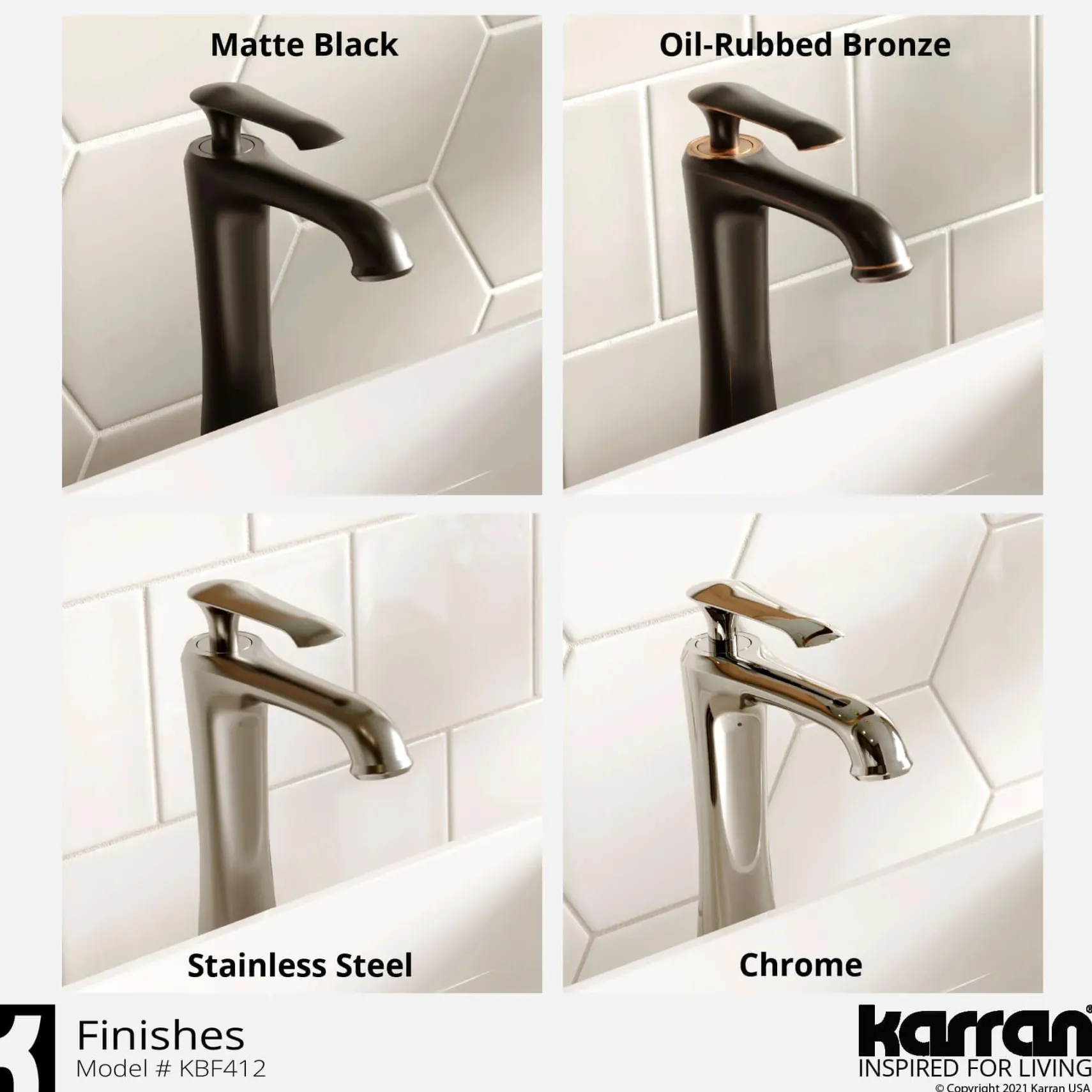 Karran Woodburn 1.2 GPM Single Lever Handle Lead-free Brass ADA Bathroom Faucet, Vessel, Matte Black, KBF412MB