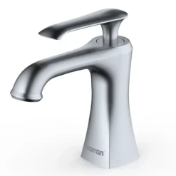 Karran Woodburn 1.2 GPM Single Lever Handle Lead-free Brass ADA Bathroom Faucet, Basin, Stainless Steel, KBF410SS