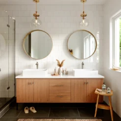 Karran Woodburn 1.2 GPM Single Lever Handle Lead-free Brass ADA Bathroom Faucet, Vessel, Stainless Steel, KBF412SS