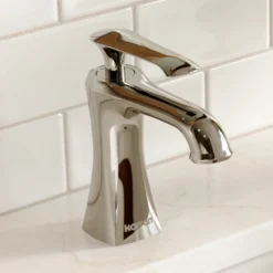 Karran Woodburn 1.2 GPM Single Lever Handle Lead-free Brass ADA Bathroom Faucet, Basin, Chrome, KBF410C