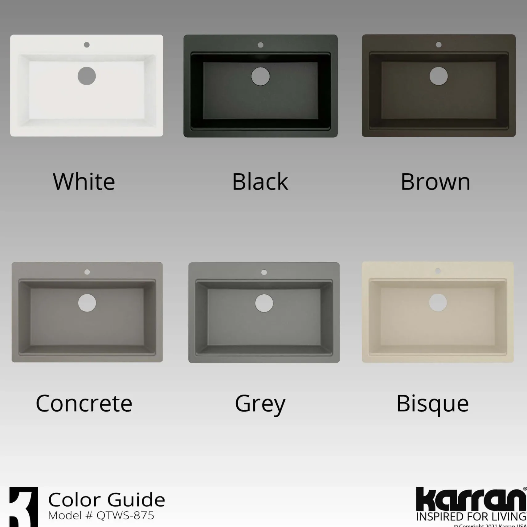 Karran 33" Drop In/Topmount Quartz Composite Workstation Kitchen Sink with Accessories, Bisque, QTWS-875-BI