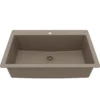 Karran 33" Drop In/Topmount Quartz Composite Kitchen Sink, Concrete, QT-812-CN