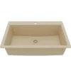 Karran 33" Drop In/Topmount Quartz Composite Kitchen Sink, Bisque, QT-812-BI